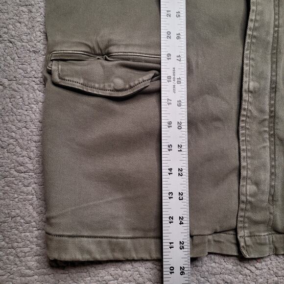 Anine Bing Jacket Womens Medium Green Utility Military Epaulettes Zip Stand Up - Picture 9 of 9